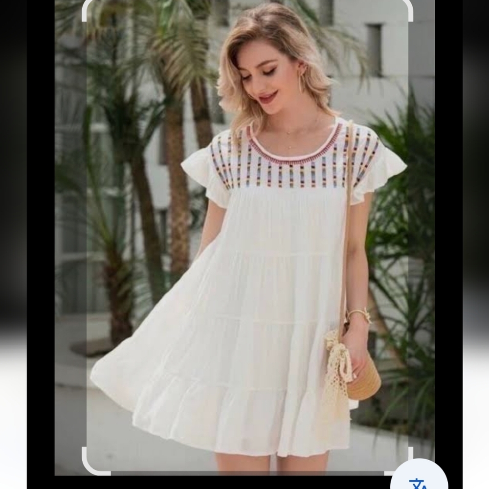 Studio West Apparel:Elegant White Summer Dress